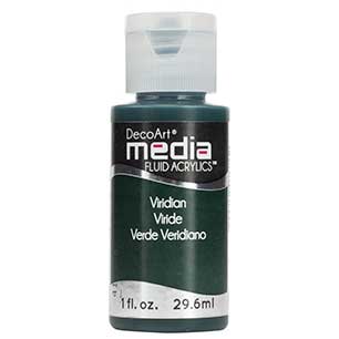 DecoArt Media Fluid Acrylic Paint - Viridian Green Hue
